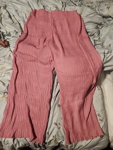 Womens DYNAMITE Brand Pink Long Casual Flowy Pants, Size Large
