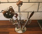 WMF Cromargan Germany Impulse Animal FACES SS 7 Pc Bar Cocktail Set  Mixology