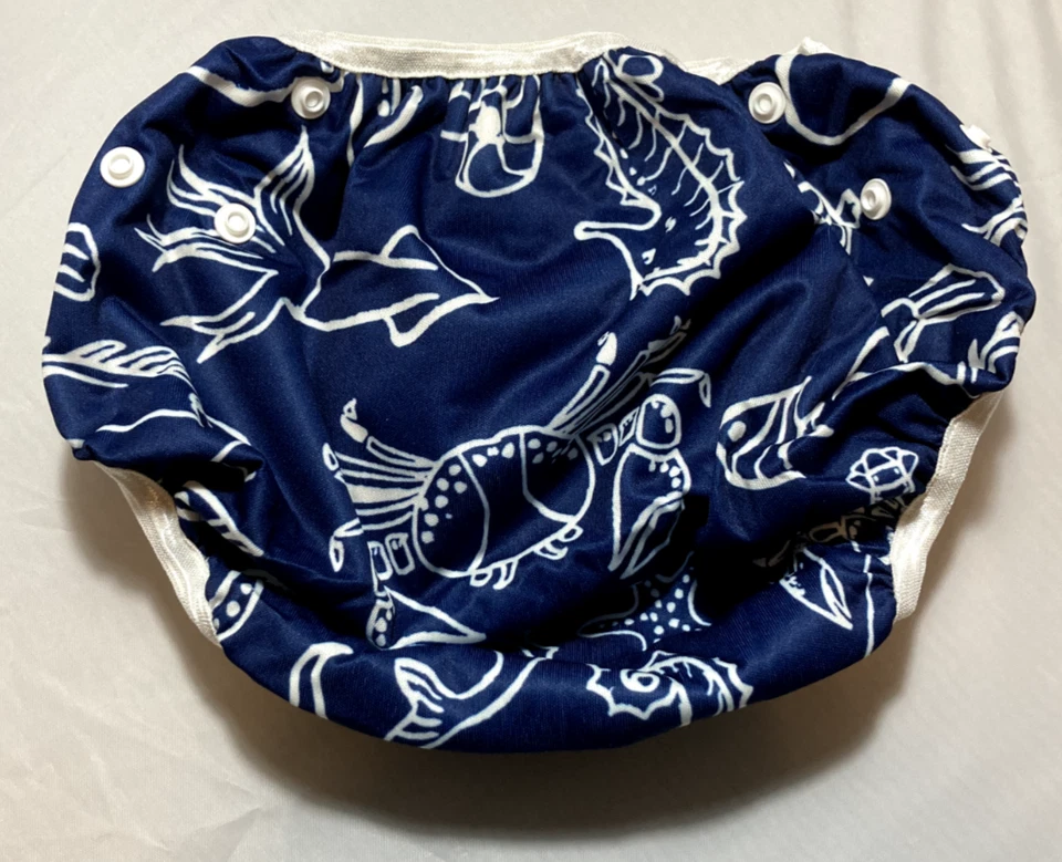 Pañales de natación para bebé ALVABABY 1 pieza reutilizables lavables y ajustables - nunca usados Foto 2 de 4