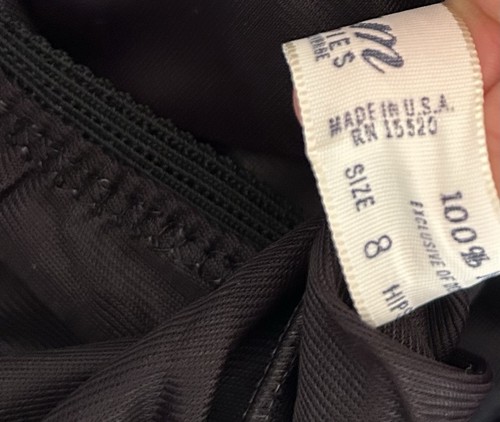 Lencería vintage Pam undies Pettipants Bloomers pantalones cortos de encaje negros transparentes talla 8 - Imagen 8 de 10