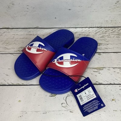NEW Champion Super Slides YOUTH US Size 4 IPO Red White Blue Patriotic HTF RARE