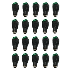20x Female DC Power Plug Jack Adapter Connector 2.1 x 5.5mm for CCTV Lot