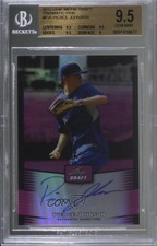 2012 Leaf Metal Draft Pink 6/25 Pierce Johnson #BA-PJ1 BGS 9.5 GEM MINT Auto 0s3