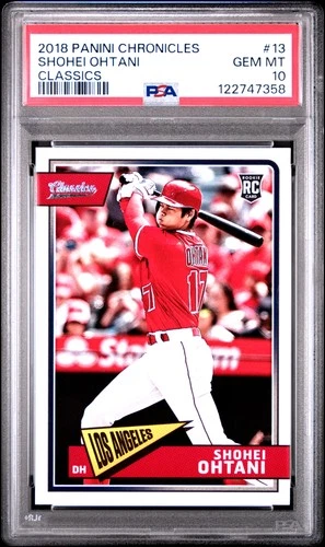 2018 Panini Chronicles Classics #13 Shohei Ohtani Rookie PSA 10