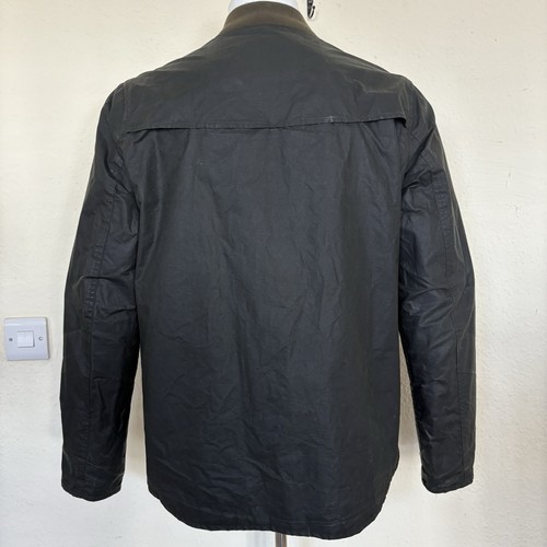 Barbour Camber Dry Wax Waterproof Black Jacket Men's Size Large Breathable - Picture 3 of 15