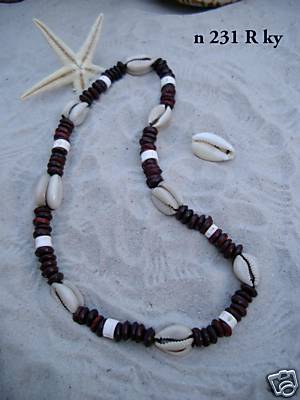 SURFER STYLE KAURI SHELL NECKLACE coco surf n231Rky UK