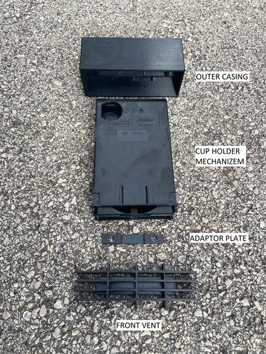 Volvo 240 Cup Holder Dashboard Vent OEM Look - Picture 3 of 4
