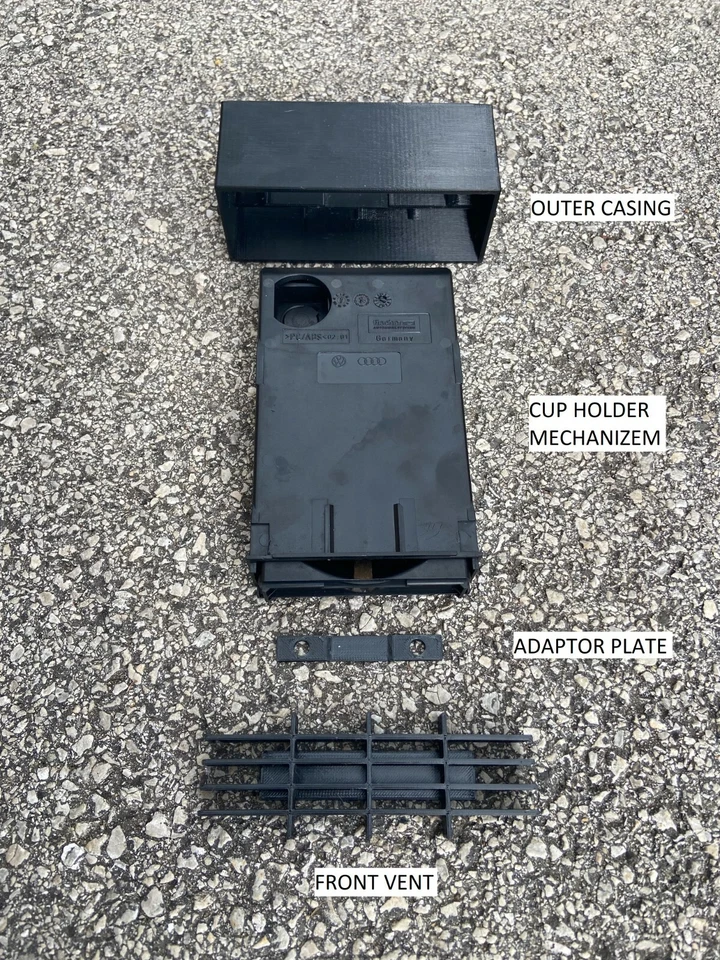 Оригинальный подстаканник для вентиляционной решетки приборной панели Volvo 240 - Изображение 3 из 4