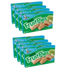 Drake's Apple Fruit Pies, 8 Boxes, 64 Individually Wrapped Pies with Real Apple