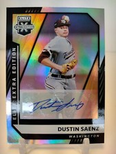 DUSTIN SAENZ AUTO RC 2021 Panini Elite Extra Edition Baseball #112 Nationals 