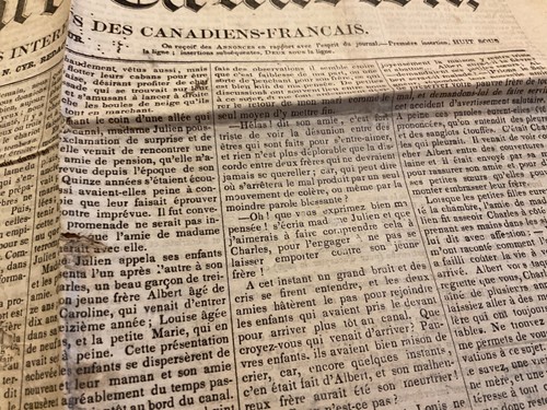 1437 MONTREAL CANADIEN FRENCH NEWSPAPER 1858 IN FRENCH - 第 9/14 張圖片