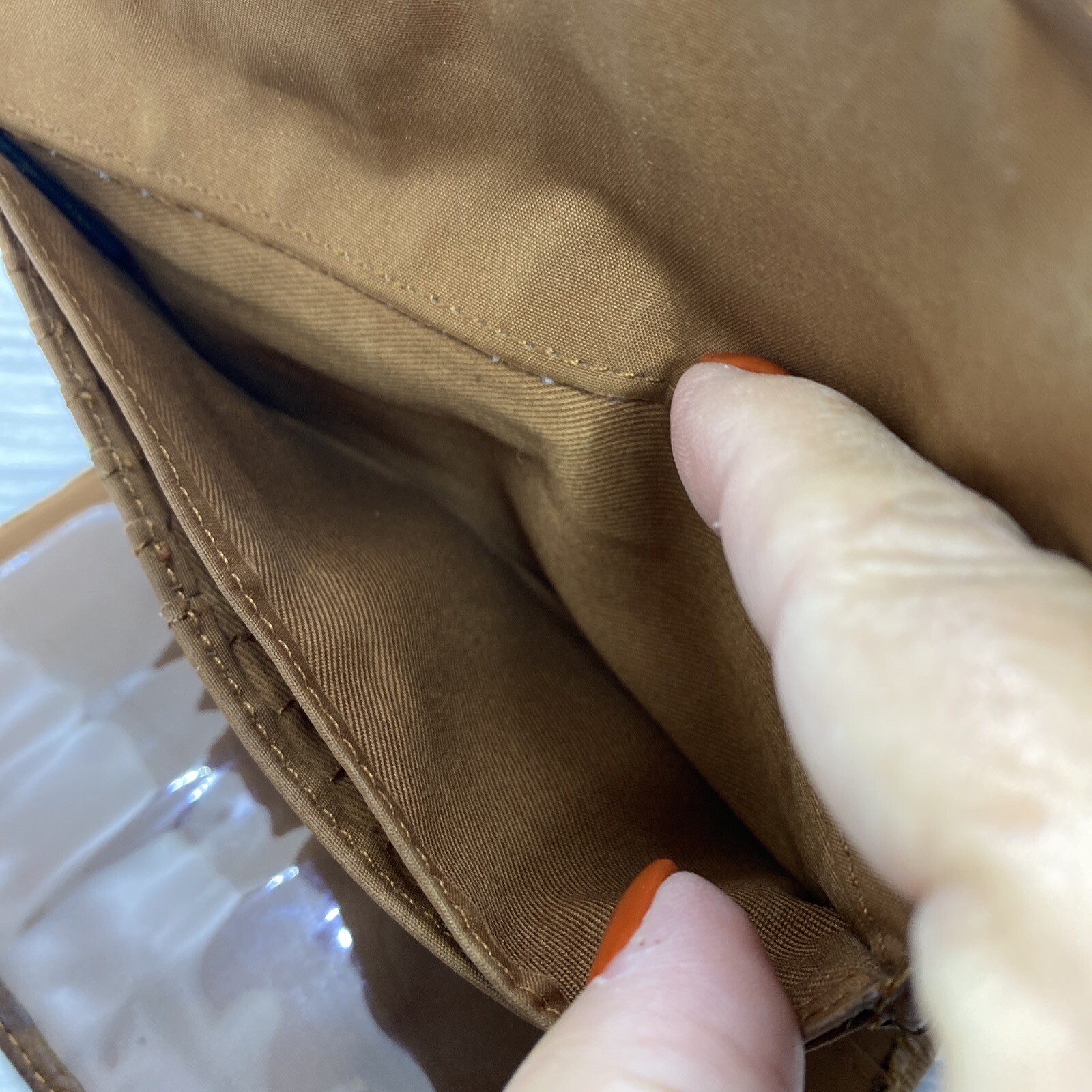 Fossil Brown Leather Patchwork Wallet - image 6