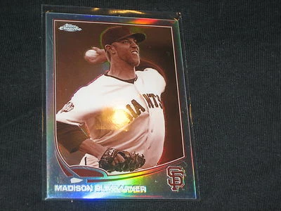 MADISON BUMGARNER GENUINE AUTHENTIC LIMITED EDITION BASEBALL CARD REFRACTOR /75 - Photo 1/2