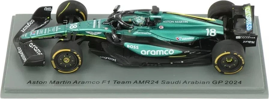 Aston Martin Aramco F1 Team AMR24 No.18 Saudi Arabian GP 2024 Lance Stroll in 1: - Image 2 of 4