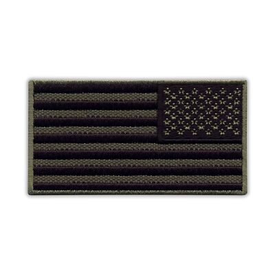 Flagge der Vereinigten Staaten von Amerika - gedämpft - Rückseite Patch/Abzeichen bestickt