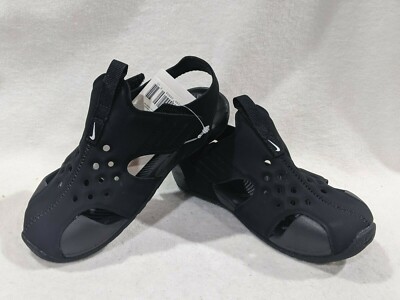 Nike Sunray Protect (TD) Black/White Toddler Boy's Sandals Size