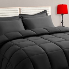 Full Size Comforter Set - 7 Pieces Bed in a Bag Bedding Sets with All Season ...