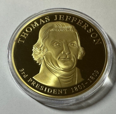 Thomas Jefferson 記念メダル  THOMAS JEFFERSON 3RD PRESIDENT 1801-1809 COMMEMORATIVE DOLLAR COIN