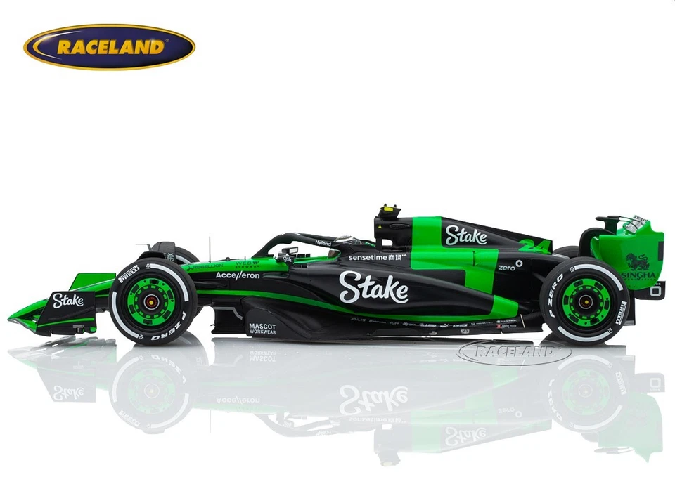 Sauber C44 Ferrari Stake F1 GP Bahrain 2024 Guanyu Zhou, Spark 1:18, 18S979 - Bild 3 von 4