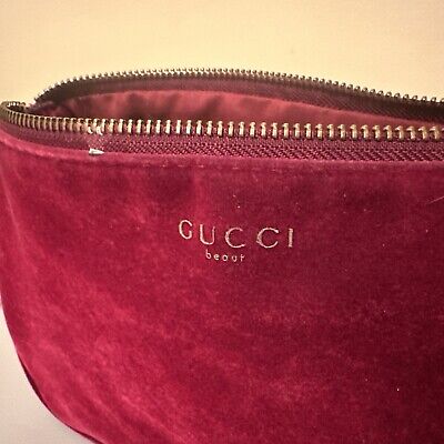 Gucci Velvet cosmetic Bag - Burgundy Cosmetic Bags, Accessories - GUC982211