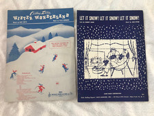 Let it Snow 1956 Winter Wonderland 1947 Sheet Music