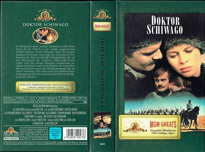 (VHS)  Videokassette - Doktor Schiwago - Omar Sharif, Julie Christie (1965) - Bild 1 von 2