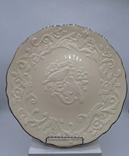 Lenox Love Birds Anniversary Plate Embossed Platinum Trim 13 inch Love Affection
