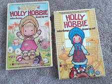 Lot of 2 Colorforms Dress Up Sets - 70s Baby Holly Hobbie  H. Hobbie - COMPLETE