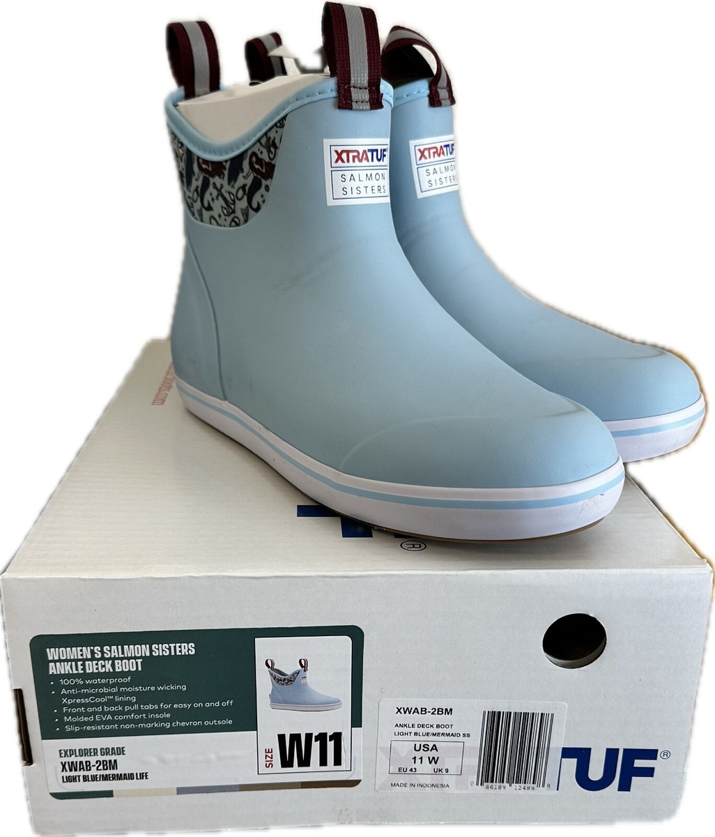 Xtratuf Women's Salmon Sisters Ankle Deck Boots Size US 11 XWAB-2BM (New in  Box)