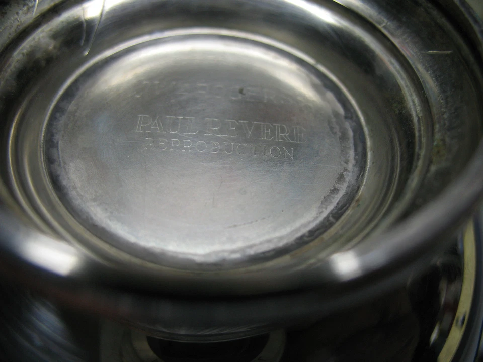 PAUL REVERE W M ROGERS РЕПРОДУКЦИЯ САХАРНИЦА   - Изображение 3 из 3