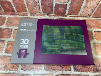National Gallery 3D Lenticular Puzzle 500 Piece: The Water Lily Pond Monet