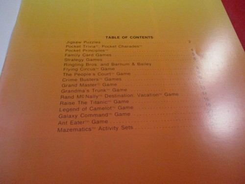 Hoyle 1987 Catalog *damaged* Ringling Bros. Peoples Court Camelot Titanic Galaxy - Picture 5 of 16