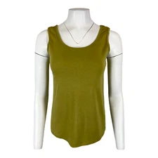 Attitudes by Renee Women's Pullover Finespun Knit Short Tank Top Kiwi Small Size