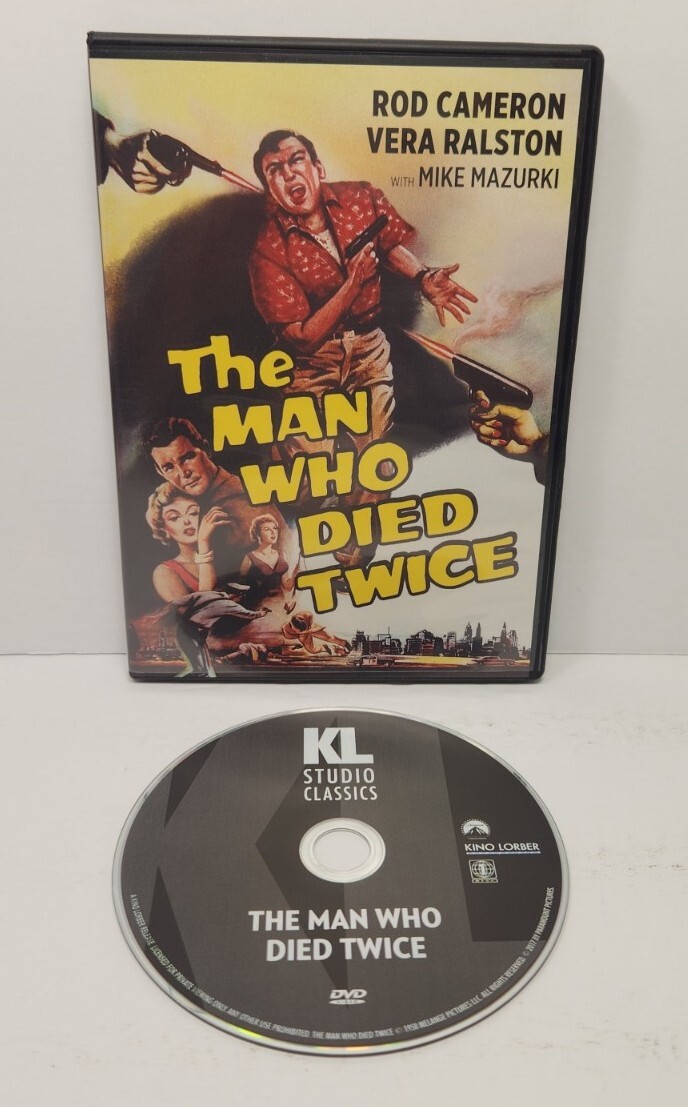 The Man Who Died Twice, DVD 1958 B&W Rod Cameron Vera