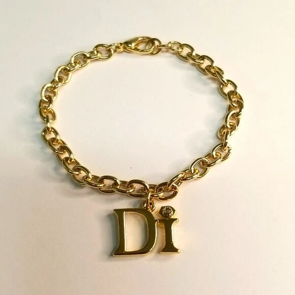 Di Charm Bracelet Gold Tone 7