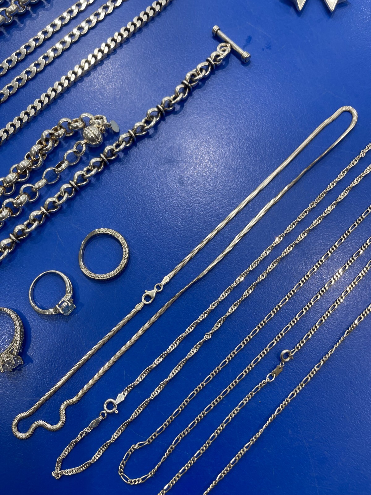 BULK SILVER SCRAP JEWELLERY 925 SILVER 209 GRAMS (Wearable Pieces