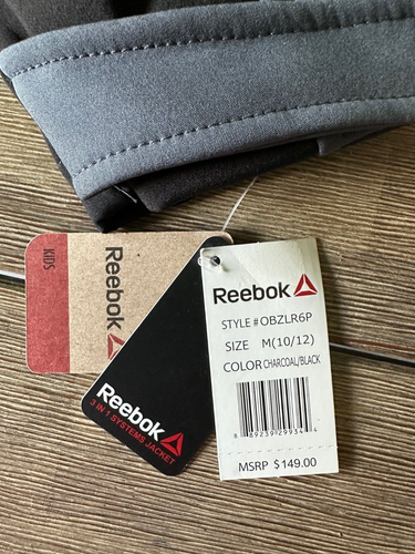 Reebok 3 In 1 Systems Jacket Gray/Black/Blue size 10/12 - Picture 2 of 7