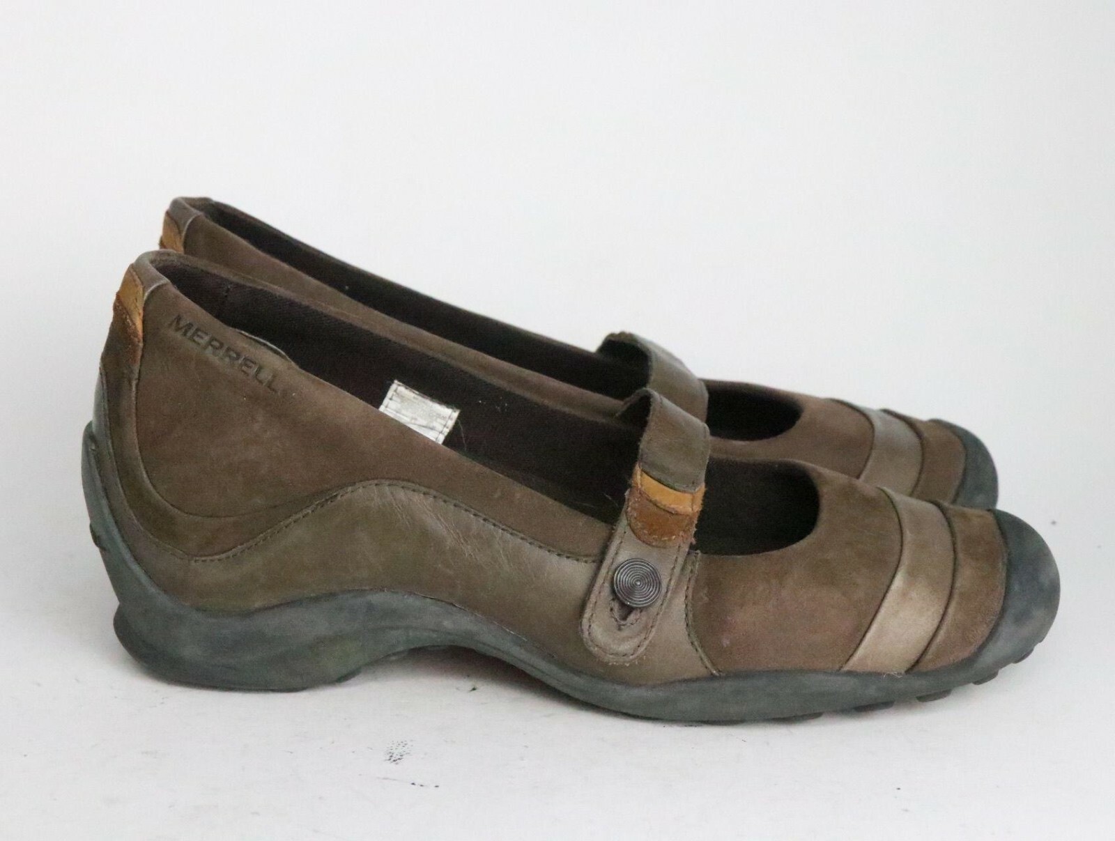 Scarpe donna Merrell taglia 7 marroni cinturino outdoor Eden Mocs escursionismo J46460