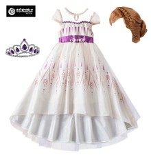 Frozen Vestito con Tulle 2 Compleanno Festa Carnevale Anna Party Dress FV0074