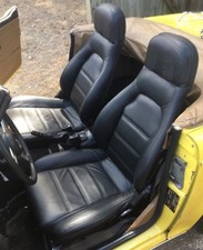 Mazda Miata Mx-5 1990-2000 Replacement Leather Seat Covers Black