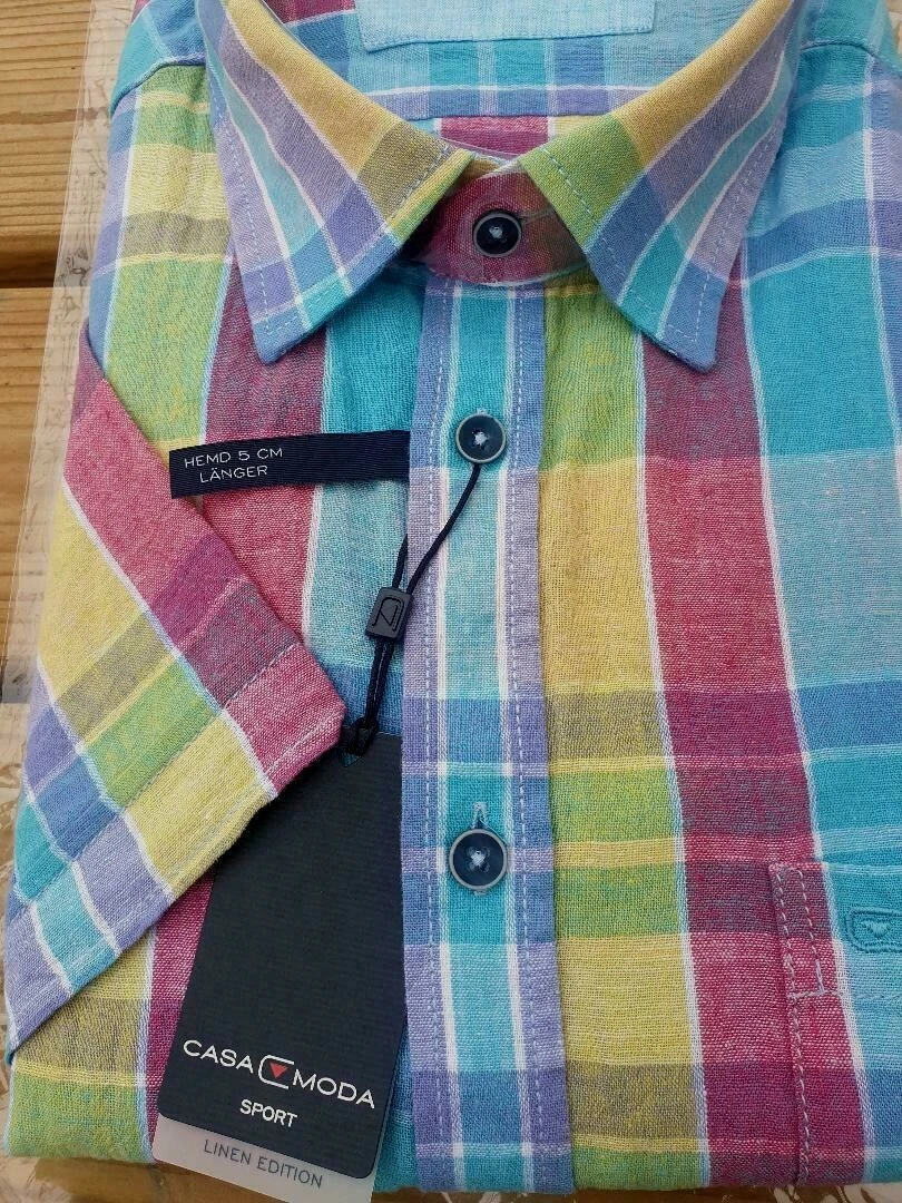 CASA MODA NEW TURQ.CHECK LINEN/COTTON SHORT SLEEVE SHIRT 2xl 3XL4XL5XL6XL 7XL
Opens in a new window