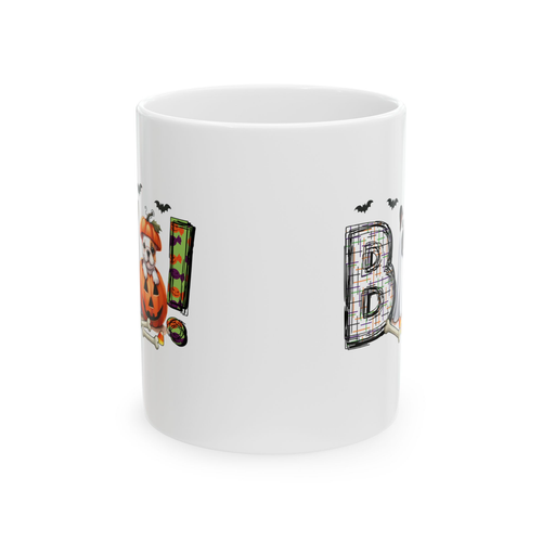 Taza Halloween Perro Lindo Fantasma Calabaza Cachorro Otoño Otoño Amante del Perro Boo Taza de Café - Imagen 4 de 5