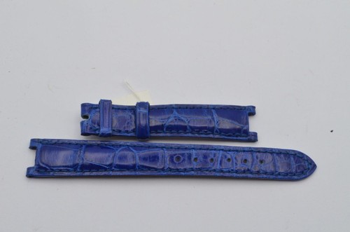 Chopard leather bracelet 14mm new for tie buckle 12mm blue