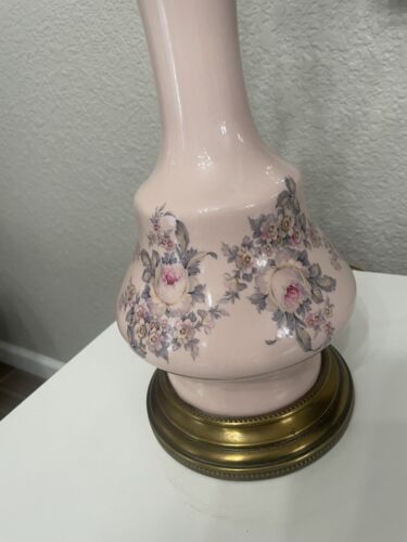 Vintage Paul Hanson Pink Porcelain Lamp - Picture 2 of 11