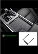 For Jaguar XEL center console cup holder Trim 2020-2024 1PCS carbon fiber steel