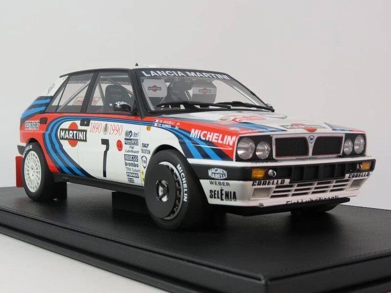 TopMarques Lancia Delta HF 16V #7 Auriol Rally Monte Carlo 1990 1/12 TMR1218E - Immagine 2 di 4