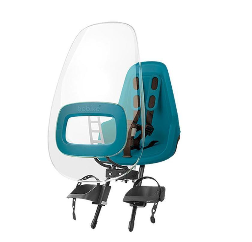 Pare-brise vélo Bobike One Plus Bahama Bleu pour siège avant de bicyclette