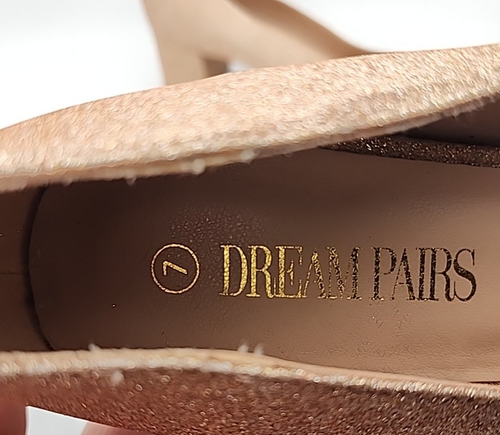 DREAM PAIRS scarpe décolleté eleganti donna tacco basso blocco punta chiusa taglia 7 - Foto 6 di 15