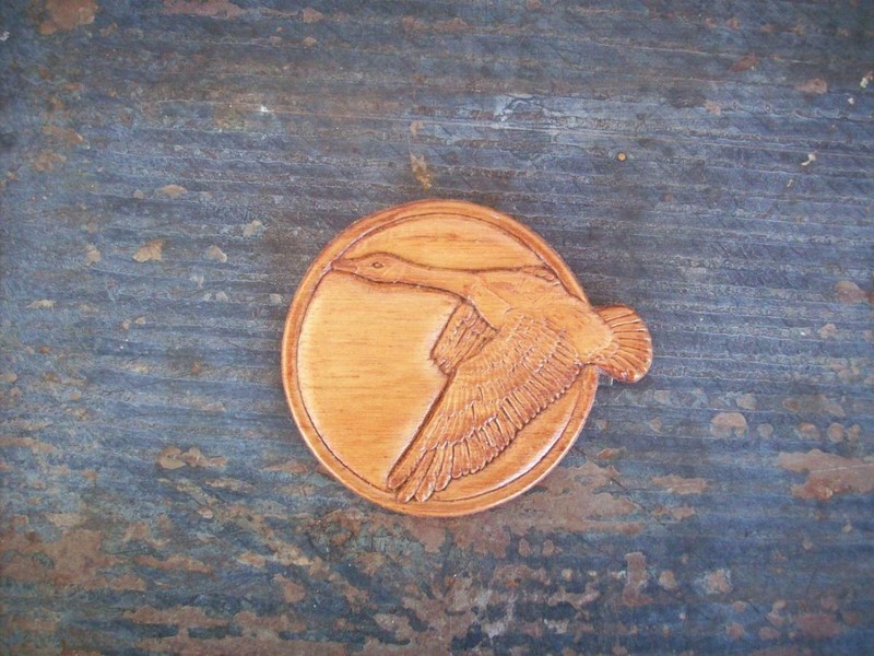 Canadian Goose - Laser Carved Wooden Collectible - Magnet Backed