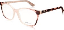 GUESS GU2949 074 Pink Tortoise Plastic Optical Eyeglasses Frame 53-15-140